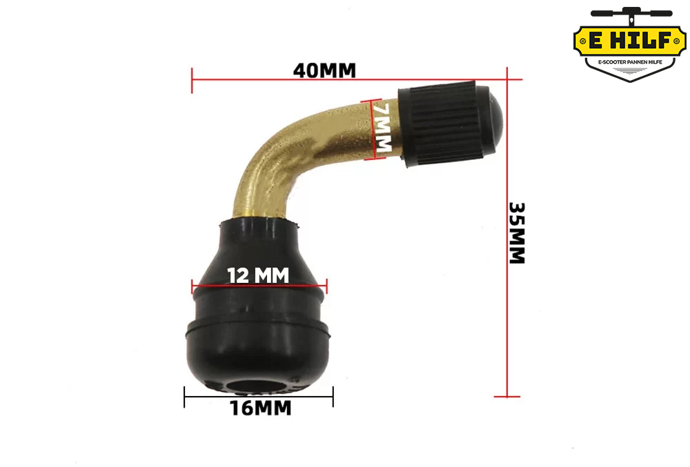 Valva la 90 de grade pentru anvelopele tubeless. Model PVR 40