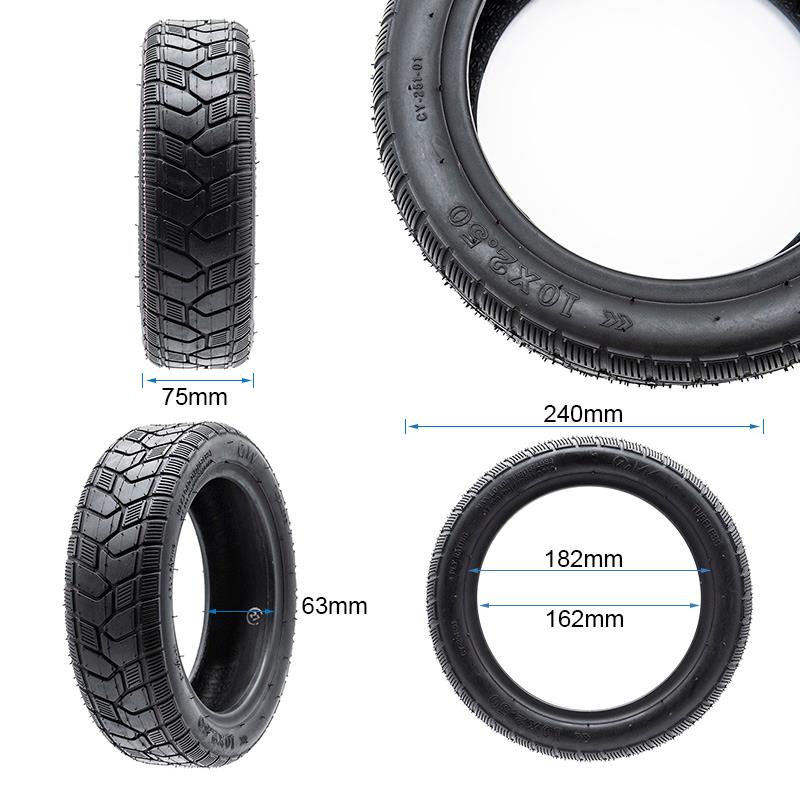 Tubeless Cityroad-Reifen 10X2,5-6,5/B60 [Ewheel]