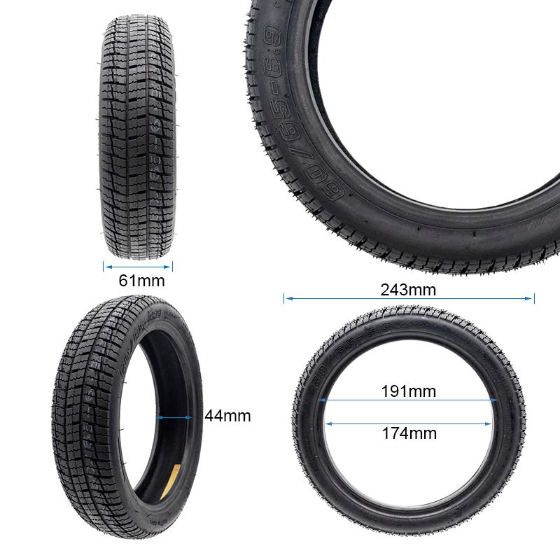 Tubeless Cityroad Reifen 60/65-6,9 [Ewheel]