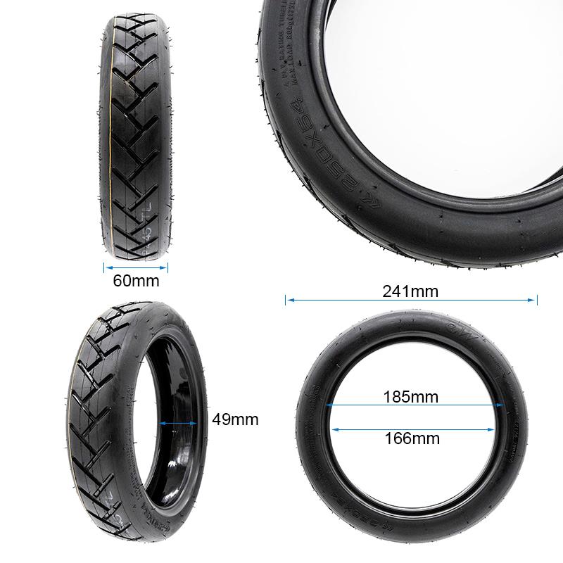 Schlauchloser Reifen 250x54 für Xiaomi Mi4 [Ewheel]