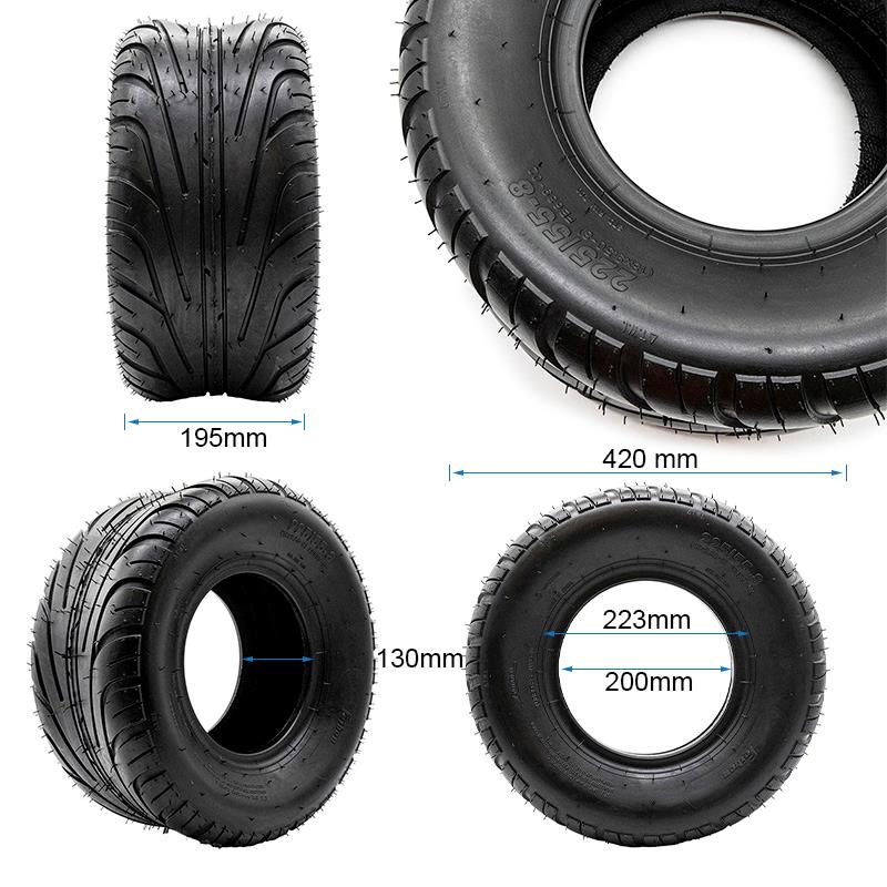 Schlauchloser Reifen 18x9,5-8 / 225/55-8 [Feiben]