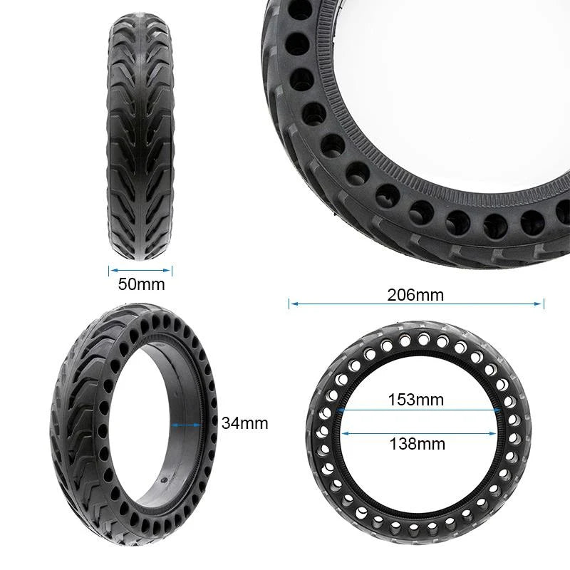 Vollgummirad perforiert 8,5x2-6,1/B34