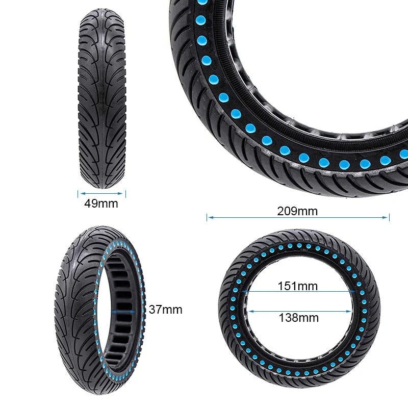 Ultraleichtes Vollrad 8,5x2-6,1/B34 - rote Punkte [Nedong]