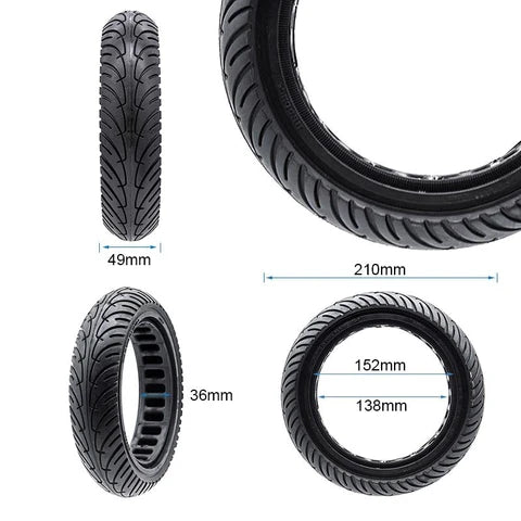 Ultraleicht Vollgummirad 8,5x2-6,1/B34 [Nedong]