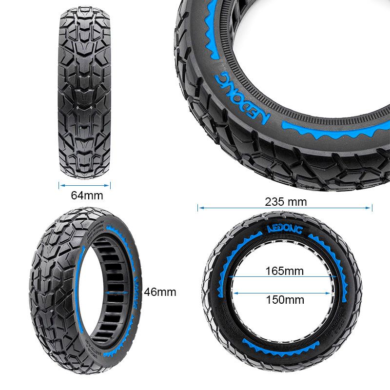 Ultraleichtes Vollgummirad Offroad 10x2,5/B44 [Nedong]