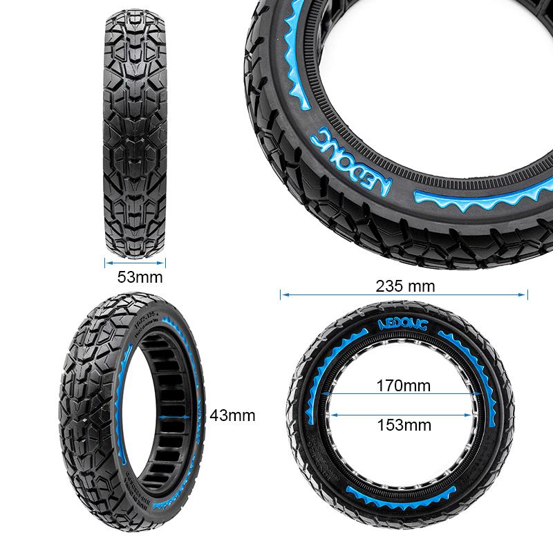 Ultraleichte Offroad-Vollgummi-Rad 10x2,125-6,5/B44 [Nedong]