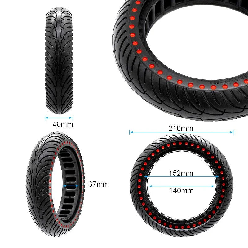 Ultraleichtes Vollrad 8,5x2-6,1/B34 - rote Punkte [Nedong]