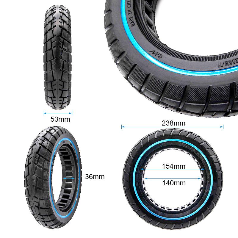 Ultraleichtes Offroad-Vollrad 10x2,125-6,1/B34 blaue Linie [Ewheel]