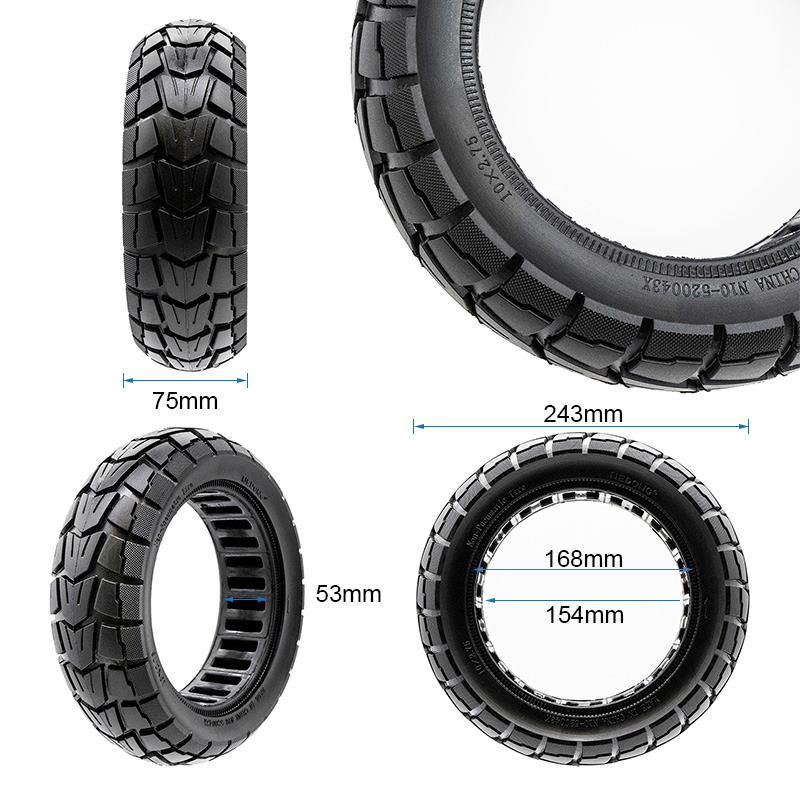 Vollgummirad 10x2,75-6,5/B54 Offroad