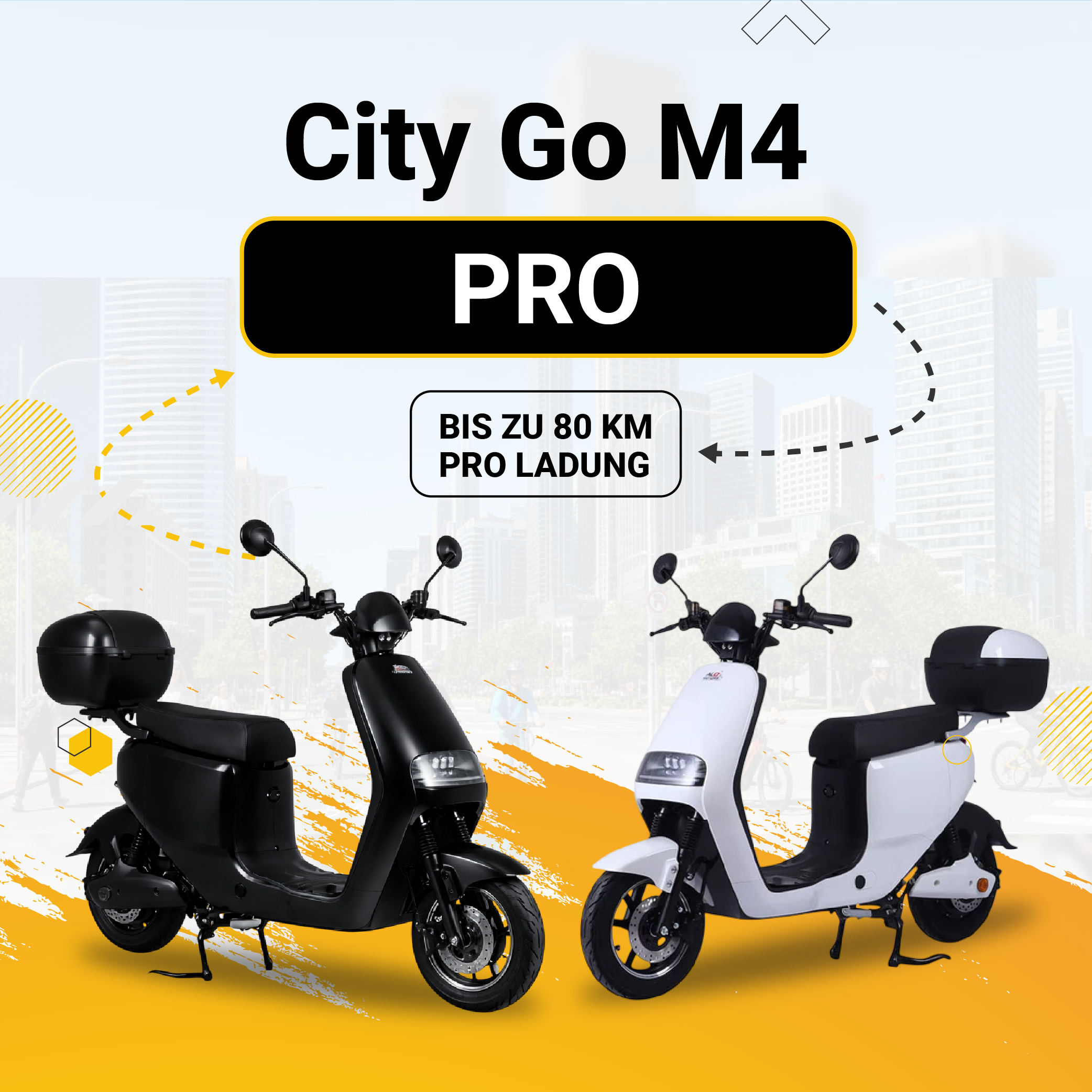 City Go M4 Pro - Fahrbar ohne Führerschein