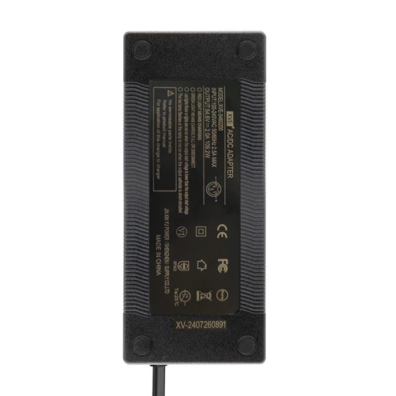 48V Premium Ladegerät (54,6 V) 2A GX16 Anschluss [eWheel]