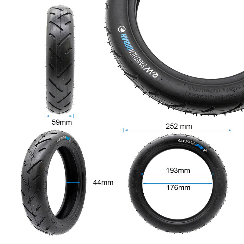 Tubeless Reifen 60/70-7 FÜR MI4 PRO MAX/PLUS EWHEEL PANTHERURBAN