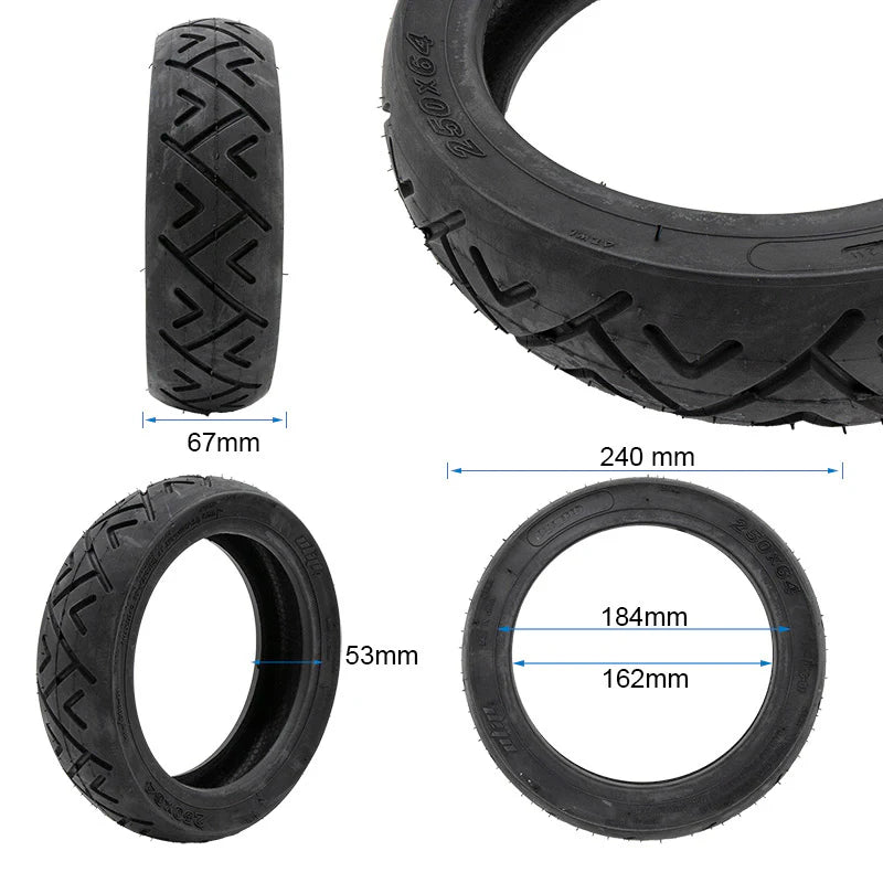 Tubeless City-Reifen 250×64