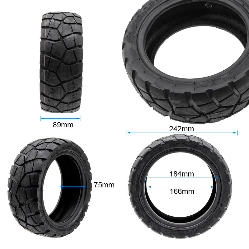 Tubeless-Reifen 80/50-6.5 Ewheel Rhinotrack Runflat
