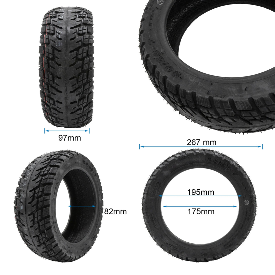 Tubeless-Offroad-Reifen 90/55-7