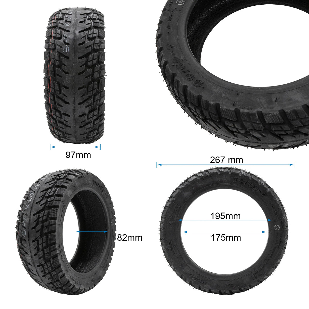 Tubeless-Offroad-Reifen 90/55-7