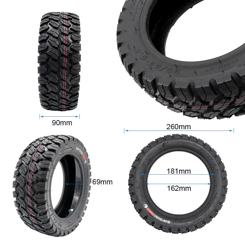 Tubeless Offroad-Reifen 90/65-6,5 EWHEEL RHINOTRACK MIT GEL