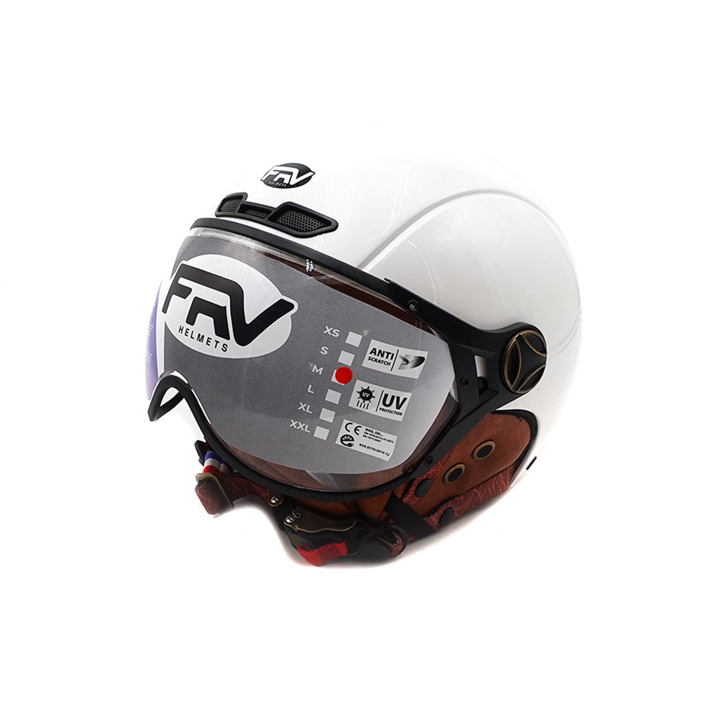 Helm JET FRV Weiß Glänzend