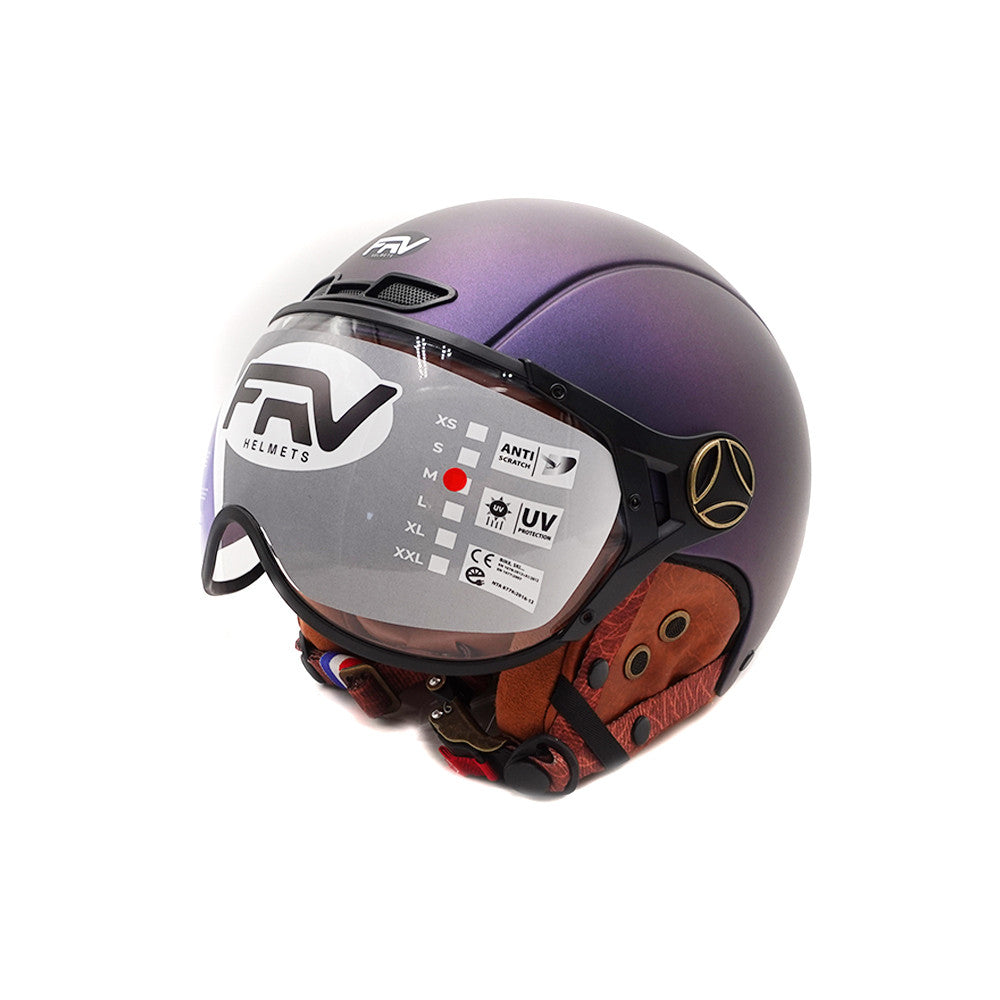 Helm JET FRV Mattblau Chamäleon
