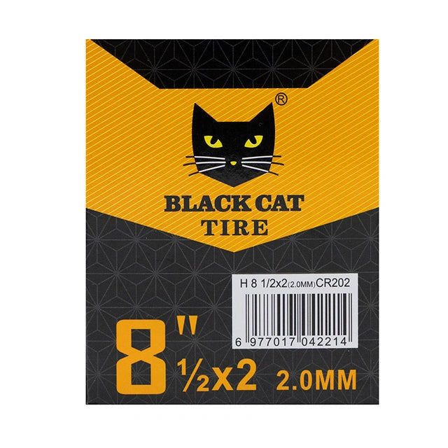 Premium Kamera 2,0 mm Dicke 8,5x2(156) Ventil 90x90 Grad [Schwarze Katze]