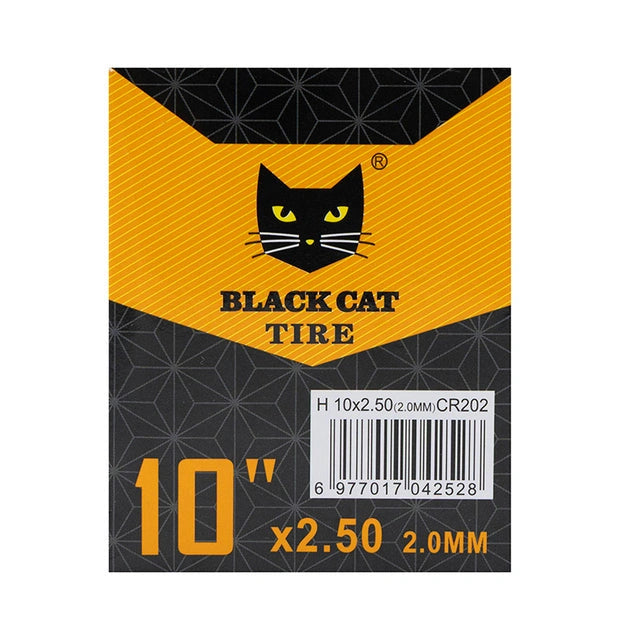 Premium Schlauch 2.0mm Dicke 10x2,5 Ventil 90x90º Black cat